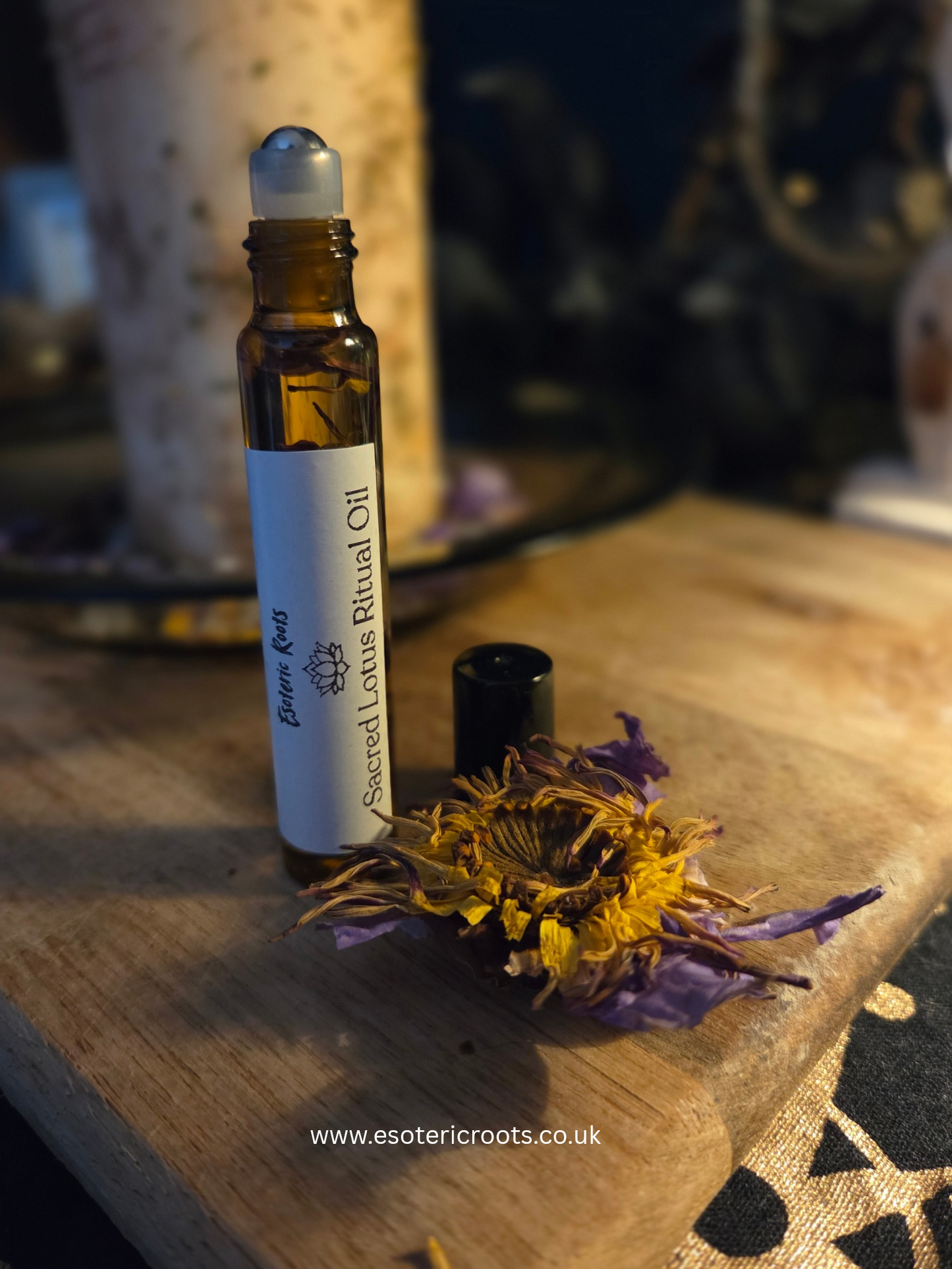 Sacred Blue Lotus Ritual Oil - Dream Magic & Meditation | Esoteric Roots