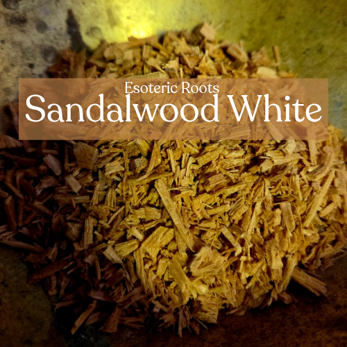 White Sandalwood Chips - Spiritual Connection and Meditation Rituals | Esoteric Roots 50g