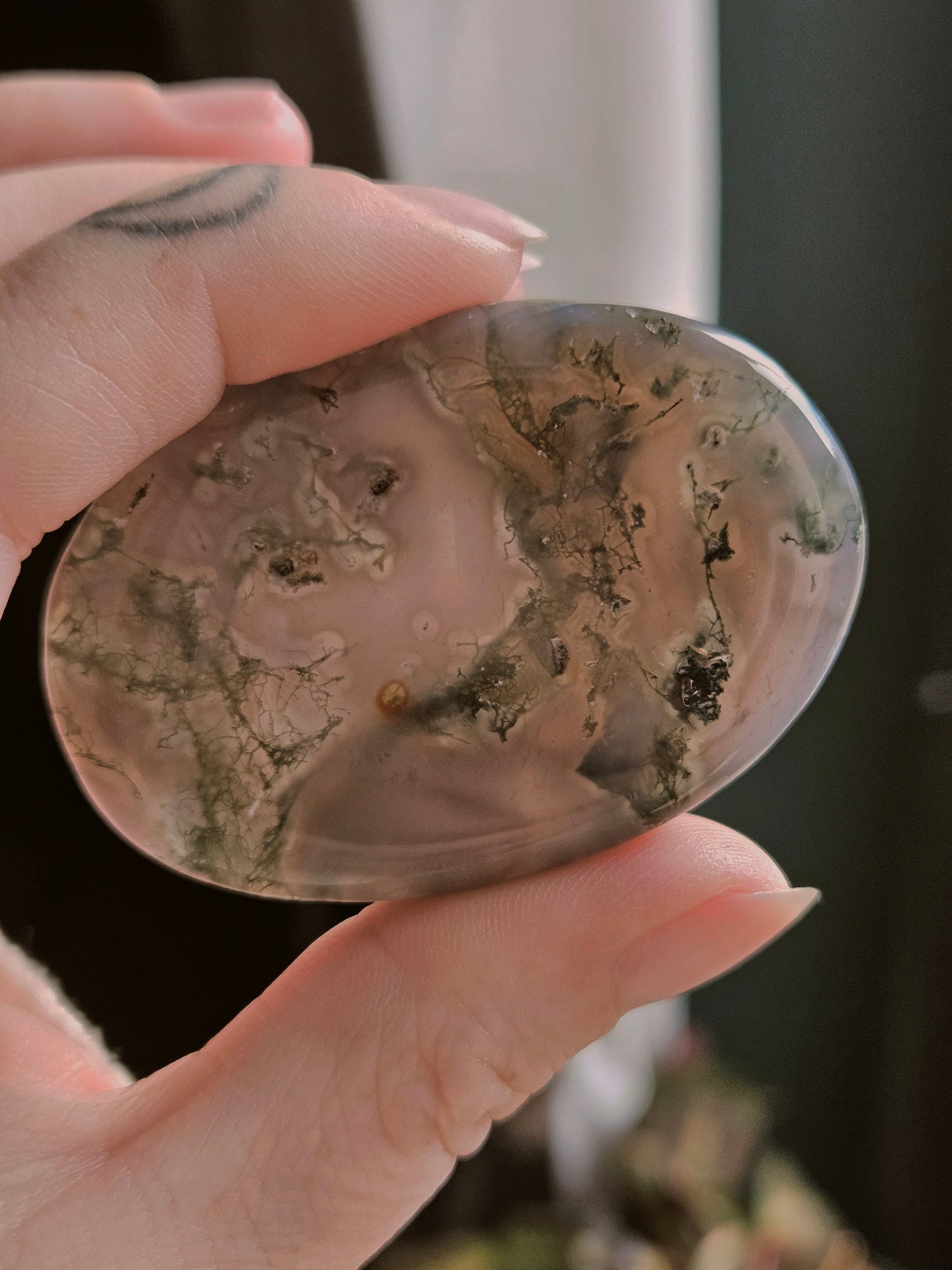Purple Moss Agate Palms