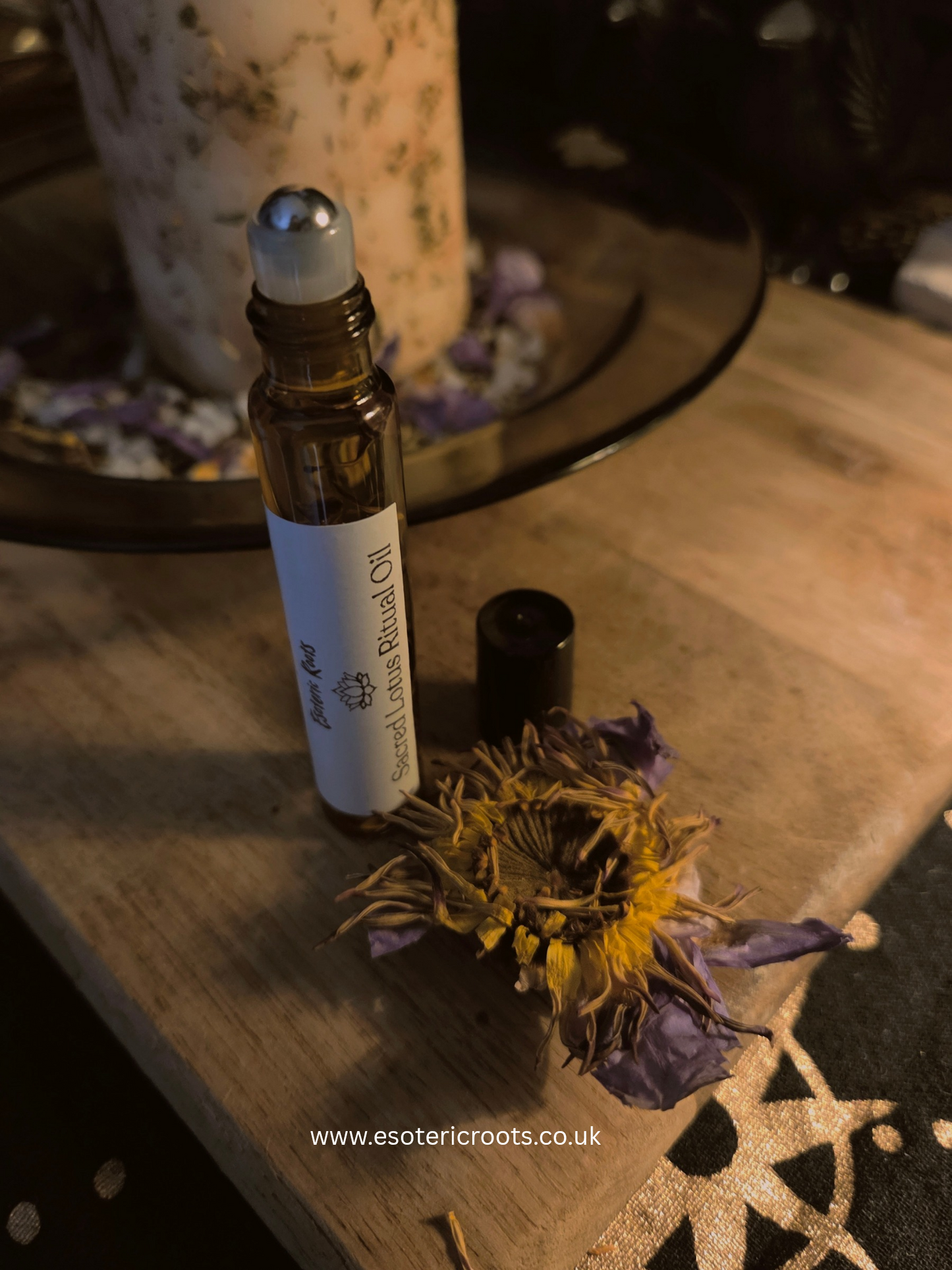 Sacred Blue Lotus Ritual Oil - Dream Magic & Meditation | Esoteric Roots