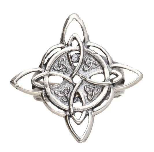Witch's Knot Ring Silver