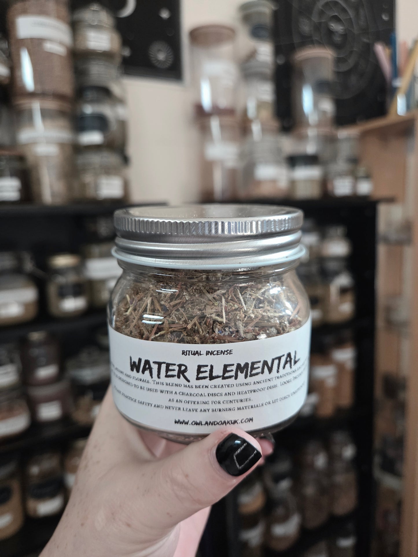 Loose Incense Jar Water Element