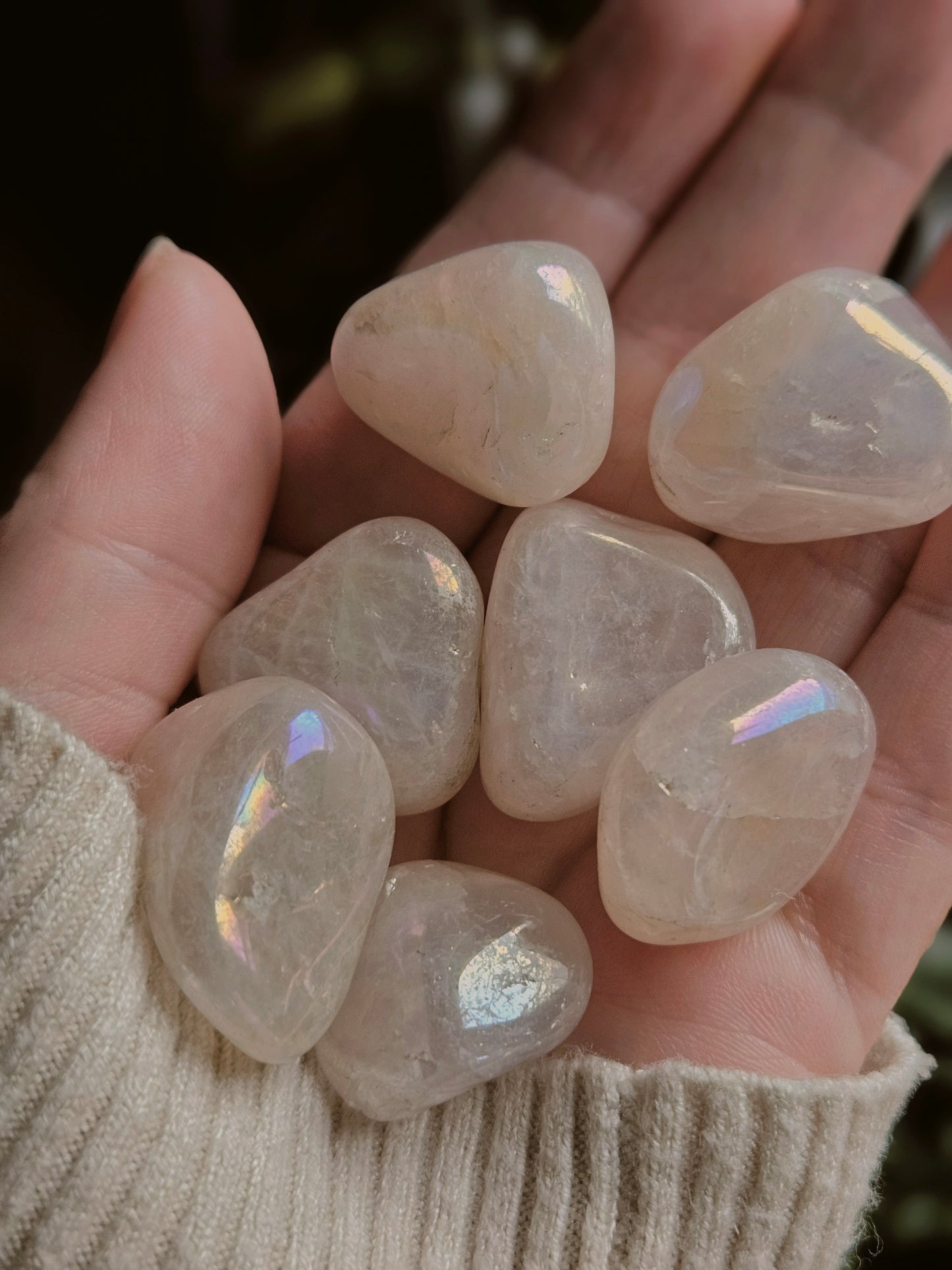 Aura Rose Quartz Tumble