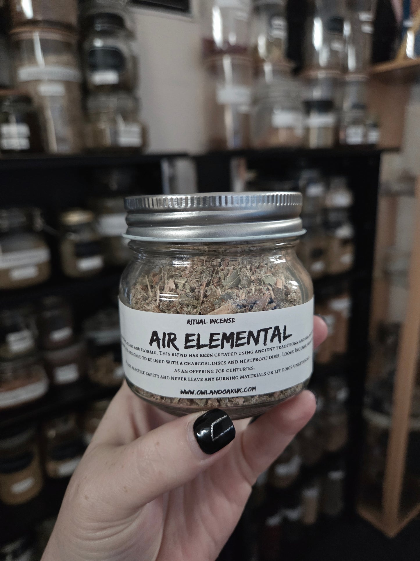 Loose Incense Jar Air Element