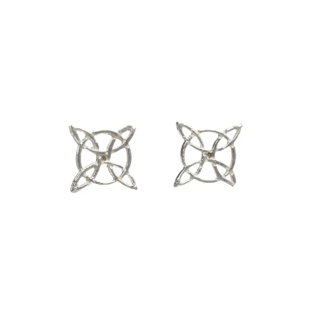 Witch's Knot Studs Silver