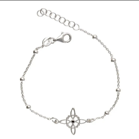 Witch's Knot Bracelet Silver